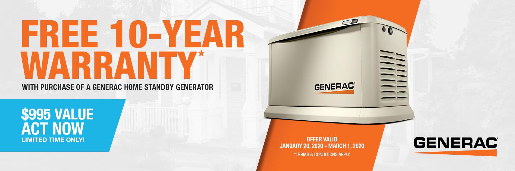 Homestandby Generator Deal | Warranty Offer | Generac Dealer | Gaithersburg, MD